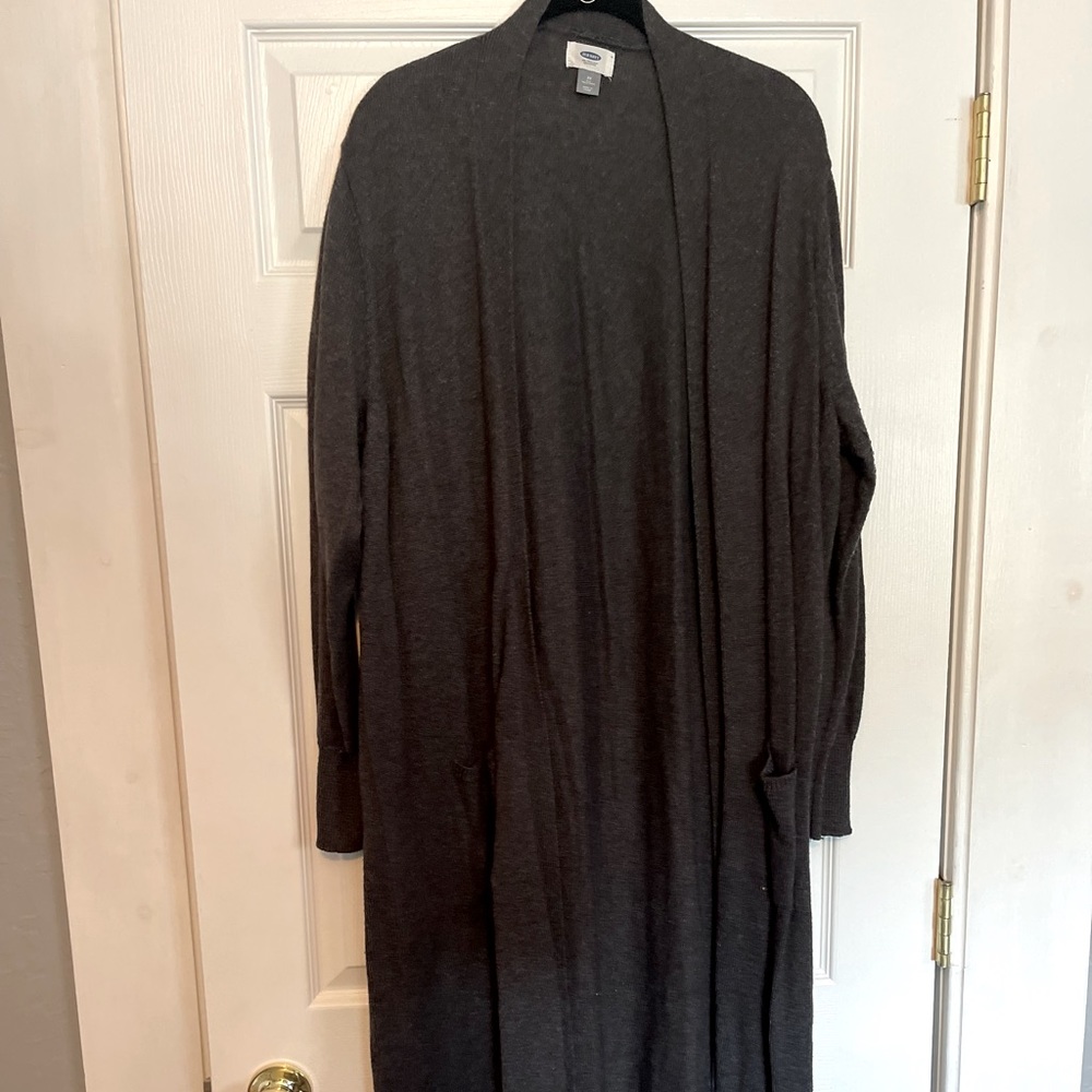 Dark Grey Duster Sweater
